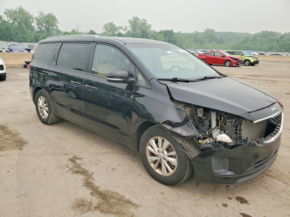 2016 Kia SEDONA VIN KNDMB5C17G6171381 COPART salvage auction — FRONT END, Salvage Title, sold $400 on 2026-07-28 (photo 4)