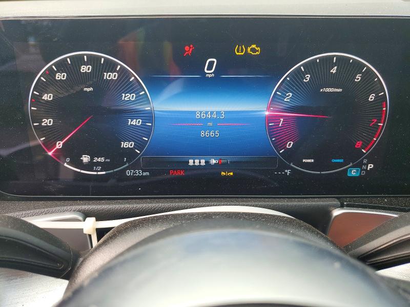 2024 Mercedes-benz Glb VIN W1N4M4HB2RW373644 COPART salvage auction — FRONT END, Ca - Salvage Certificate, sold $12,400 on 2026-08-25 (photo 9)