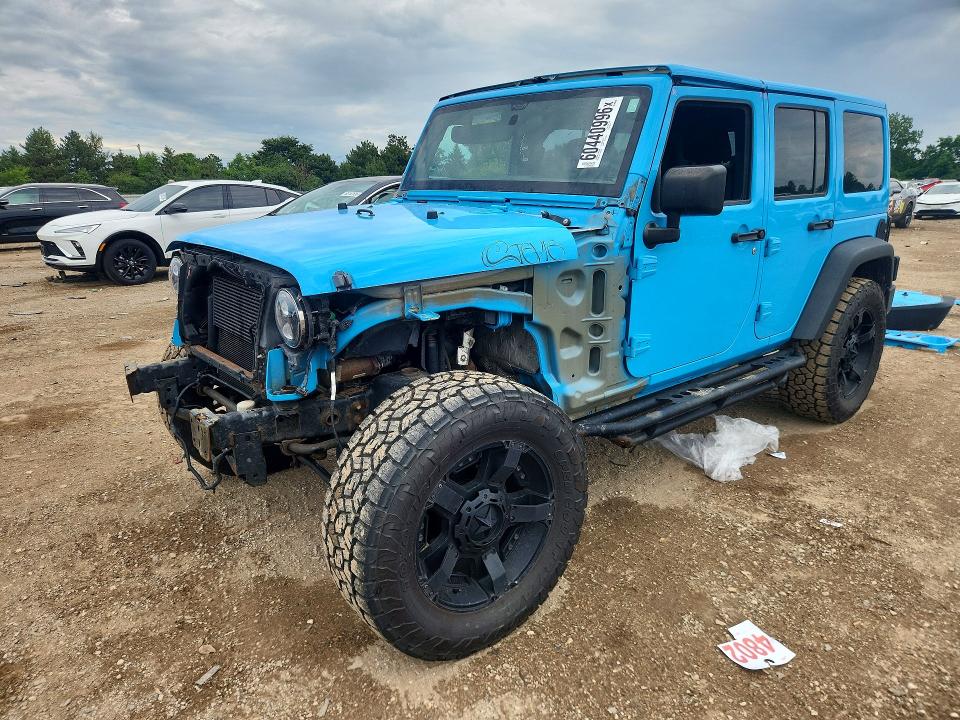 2017 Jeep Wrangler / VIN 1C4BJWDG0HL609518 — COPART salvage auction photo