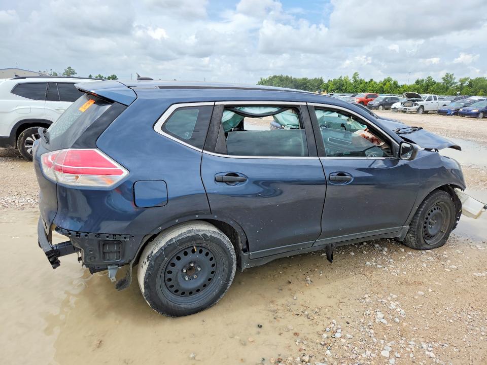 2016 Nissan Rogue VIN JN8AT2MT1GW016344 COPART salvage auction — FRONT END, Tx - Certificate Of Title (P), sold $1,000 on 2026-07-28 (photo 3)