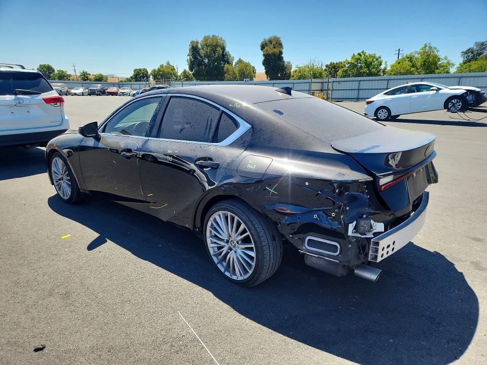 2024 Lexus Is 300 VIN JTHDA1D23R5129025 COPART salvage auction — REAR END, CA - SALVAGE CERTIFICATE, sold $16,800 on 2026-08-10 (photo 2)