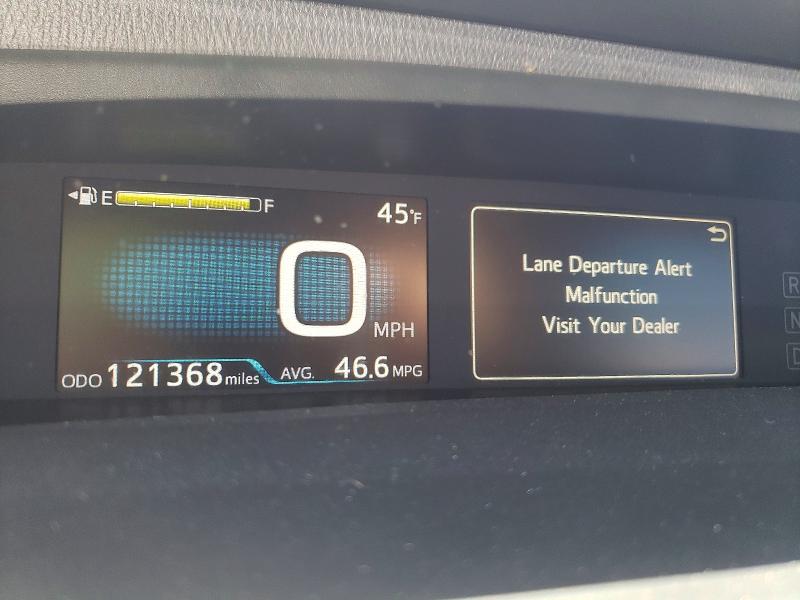 2020 Toyota Prius VIN JTDKARFU7L3102855 COPART salvage auction — FRONT END, Ca - Salvage Certificate, sold $4,800 on 2026-07-21 (photo 9)