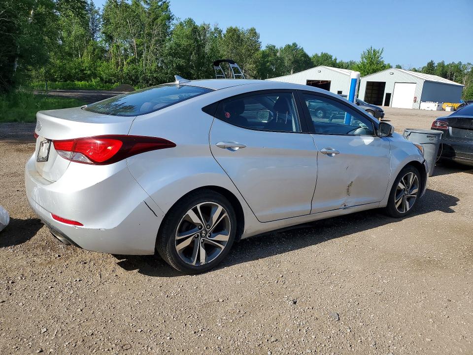 2016 Hyundai Elantra VIN KMHDH4AH2GU495659 COPART salvage auction — FRONT END, On - Permit No Brand - Unfit, sold $1,100 on 2026-07-14 (photo 3)