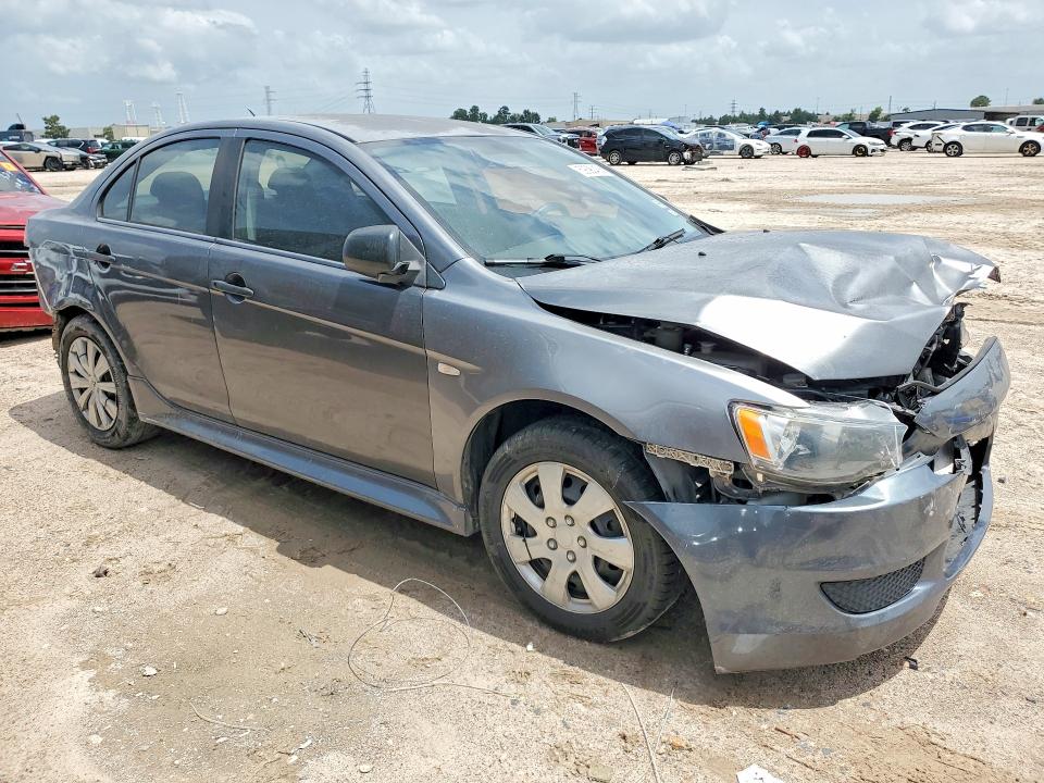 2010 Mitsubishi Lancer VIN JA32U1FU9AU032659 COPART salvage auction — FRONT END, Tx - Salvage Vehicle Title, sold $225 on 2026-07-21 (photo 4)