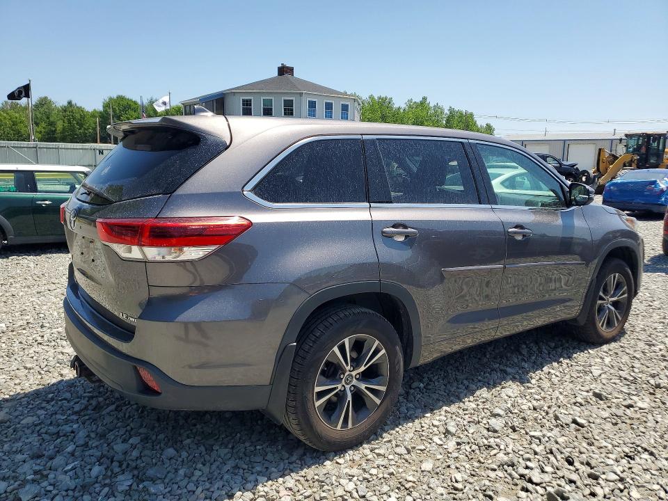 2018 Toyota Highlander VIN 5TDBZRFH9JS843287 COPART salvage auction — BURN, Ma - Cert Of Title-Salvage, sold $275 on 2026-07-23 (photo 3)