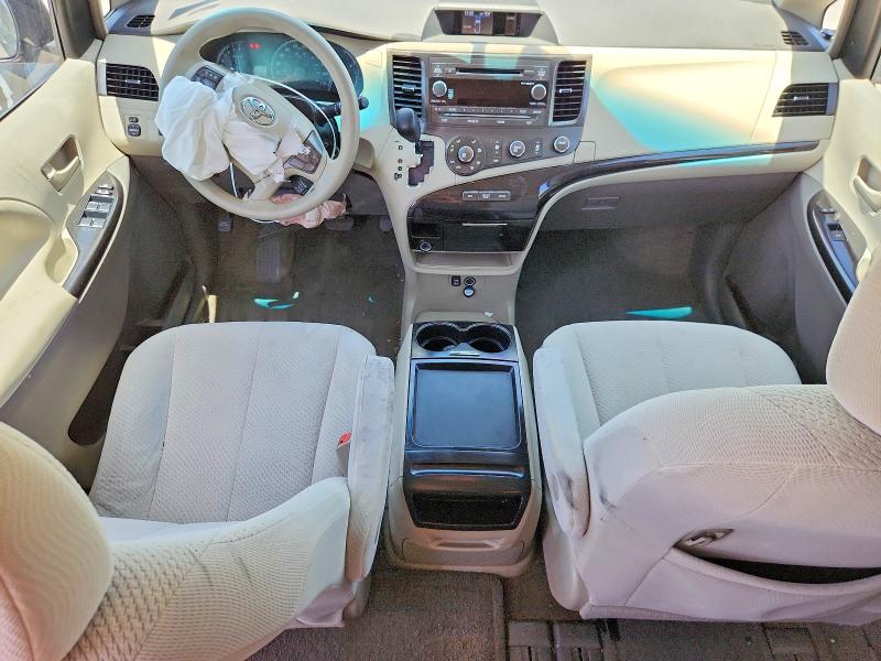 2011 Toyota Sienna VIN 5TDKK3DC0BS157438 COPART salvage auction — FRONT END, TX - SALVAGE VEHICLE TITLE (P), sold $475 on 2026-07-16 (photo 8)