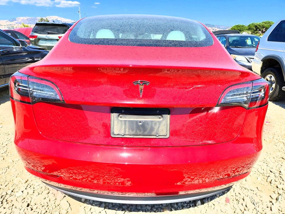 2023 Tesla Model 3 VIN 5YJ3E1EA4PF621064 COPART salvage auction — ROOF, CA - SALVAGE CERTIFICATE, sold $80 on 2026-07-28 (photo 6)