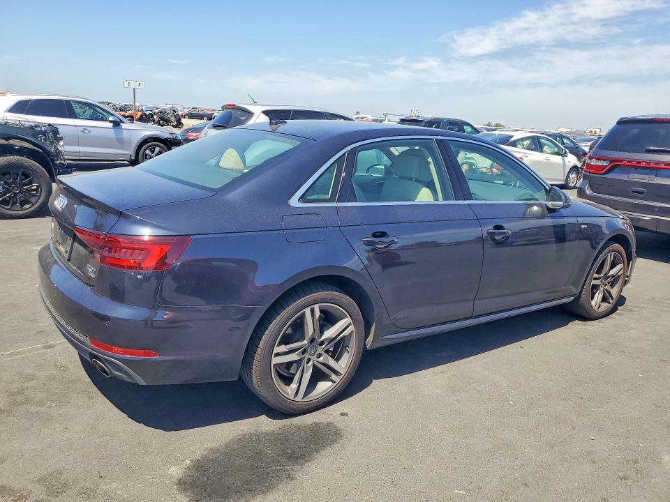 2018 Audi A4 VIN WAULMAF42JN009043 COPART salvage auction — UNDERCARRIAGE, CA - SALVAGE CERTIFICATE, sold $6,200 on 2026-07-15 (photo 3)