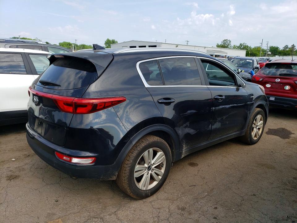 2017 Kia Sportage VIN KNDPMCAC0H7085938 COPART salvage auction — FRONT END, CT - CERT OF TITLE-SALVAGE, sold $2,200 on 2026-07-17 (photo 3)