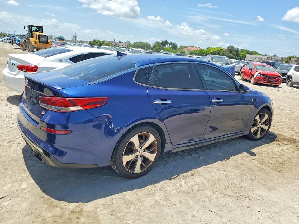 2019 Kia Optima VIN 5XXGT4L39KG319790 COPART salvage auction — MECHANICAL, Fl - Certificate Of Title (P), sold $625 on 2026-07-31 (photo 3)