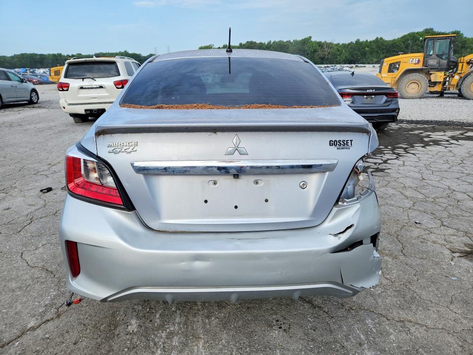 2021 Mitsubishi Mirage VIN ML32FUFJ4MHF03025 COPART salvage auction — REAR END, Tn - Salvage Certificate, sold $175 on 2026-07-21 (photo 6)