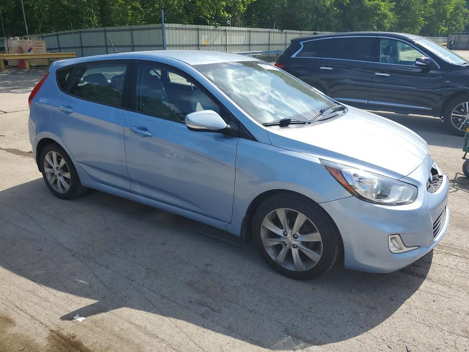 2013 Hyundai Accent VIN KMHCU5AE5DU074873 COPART salvage auction — FRONT END, Pa - Certificate Of Salvage, sold $450 on 2026-07-23 (photo 4)