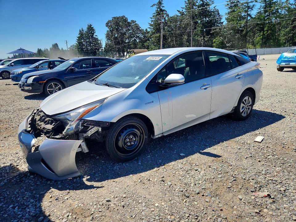 2018 Toyota Prius VIN JTDKBRFUXJ3599619 COPART salvage auction — FRONT END, WA - BILL OF SALE, sold $3,400 on 2026-07-17 (photo 1)