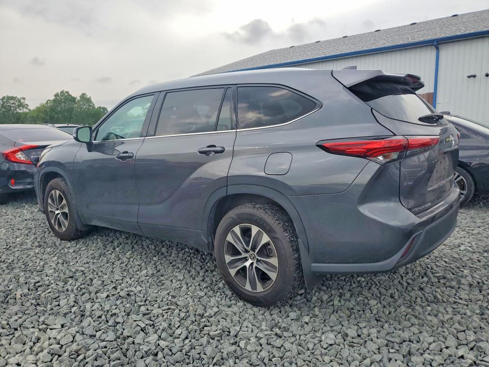 2021 Toyota Highlander VIN 5TDHZRBH9MS554267 COPART salvage auction — HAIL, Oh - Cert Of Title-Salvage, sold $225 on 2026-07-30 (photo 2)