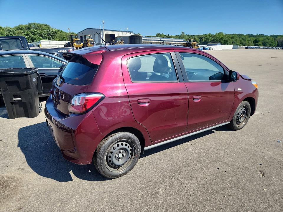 2024 Mitsubishi Mirage VIN ML32AUHJ2RH019063 COPART salvage auction — FRONT END, Fl - Cert Of Title Slvg Rebuildable, sold $100 on 2026-07-22 (photo 3)