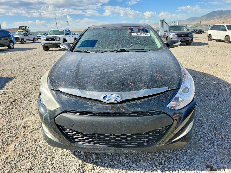 2014 Hyundai Sonata VIN KMHEC4A48EA106831 COPART salvage auction — FRONT END, Ut - Salvage Certificate, sold $675 on 2026-07-17 (photo 5)