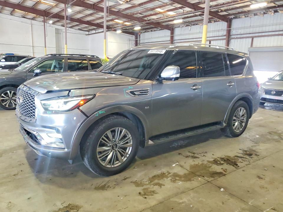 2018 Infiniti Qx80 VIN JN8AZ2NF5J9661379 COPART salvage auction — FRONT END, Fl - Cert Of Title Slvg Rebuildable, sold $3,400 on 2026-08-03 (photo 1)