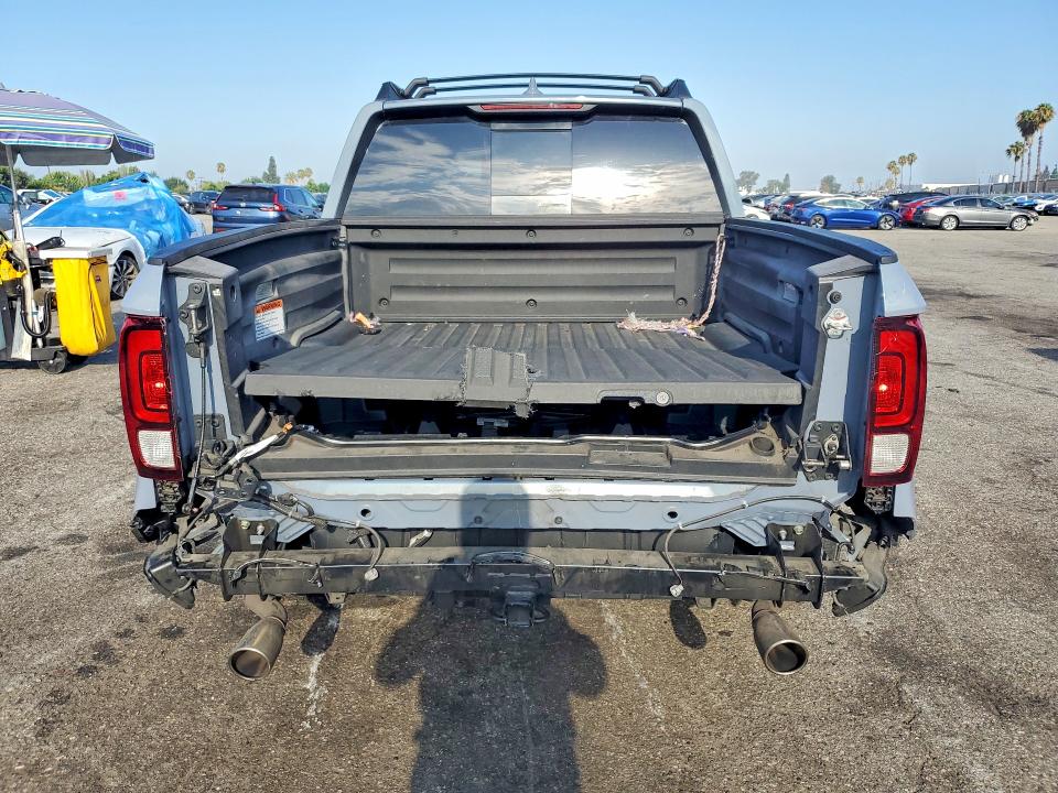 2023 Honda Ridgeline VIN 5FPYK3F51PB061698 COPART salvage auction — FRONT END, Ca - Salvage Certificate, sold $8,100 on 2026-08-21 (photo 6)