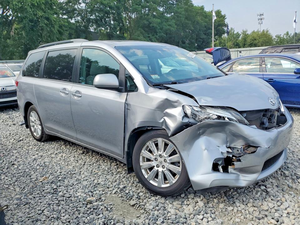 2017 Toyota Sienna VIN 5TDDZ3DC3HS149170 COPART salvage auction — FRONT END, MA - CERT OF TITLE-SALVAGE (P), sold $450 on 2026-07-24 (photo 4)
