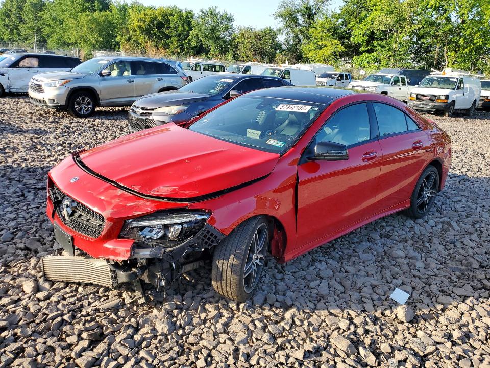 2019 Mercedes-benz Cla-klasse VIN WDDSJ4GB7KN712361 COPART salvage auction — FRONT END, Pa - Cert Of Salv-R=Reconstructed, sold $800 on 2026-07-22 (photo 1)