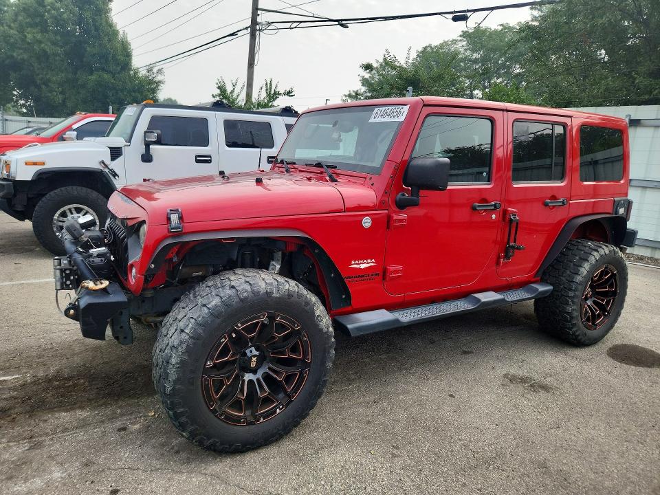 2014 Jeep Wrangler / VIN 1C4BJWEG0EL128355 — COPART salvage auction photo