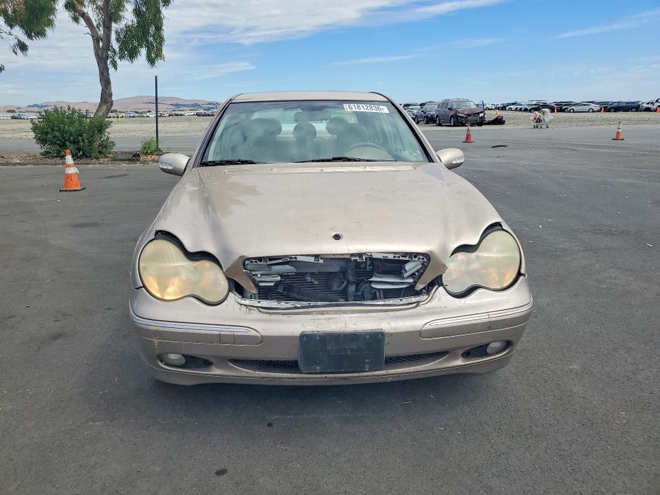 2002 Mercedes-benz C class VIN WDBRF64J42F195241 COPART salvage auction — FRONT END, Ca - Salvage Certificate, sold $175 on 2026-08-03 (photo 5)