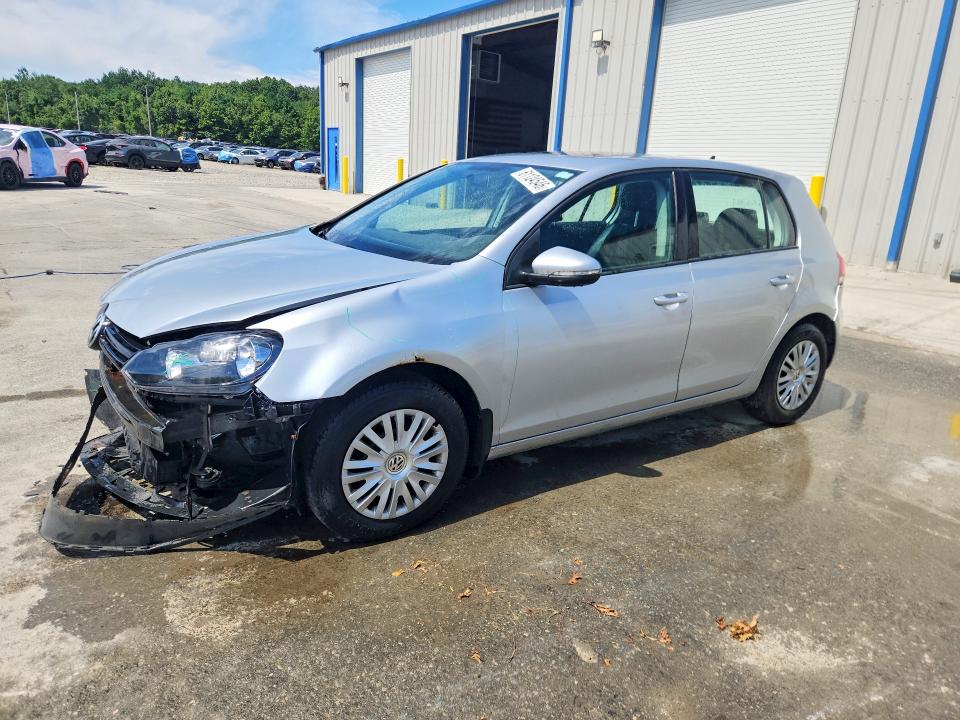 2014 Volkswagen Golf VIN WVWDB7AJ8EW004829 COPART salvage auction — FRONT END, Ma - Cert Of Title-Reconstrctd Coll, sold $175 on 2026-07-29 (photo 1)