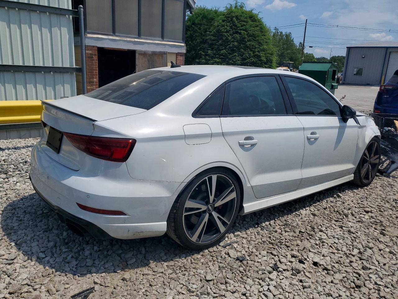 2019 Audi RS3 VIN WUABWGFF6KA907329 COPART salvage auction — Front End, St - Salvage Title, sold $12,900 on 2026-09-17 (photo 3)