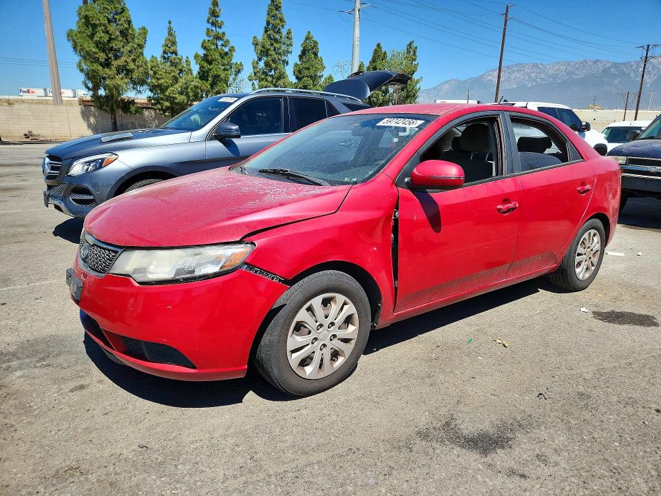 2013 Kia Forte VIN KNAFU4A26D5740230 COPART salvage auction — FRONT END, Ca - Salvage Certificate, sold $875 on 2026-07-23 (photo 1)
