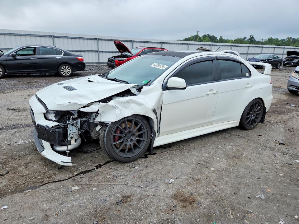 2011 Mitsubishi Lancer evolution VIN JA32W8FV3BU046909 — COPART salvage auction photo