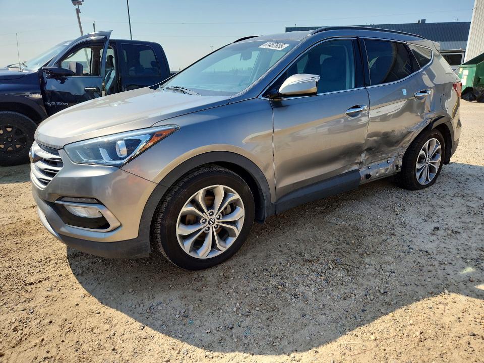 2017 Hyundai Santa fe VIN 5XYZUDLB1HG455350 COPART salvage auction — SIDE, Ab - Bos - Salvage, sold $2,000 on 2026-07-23 (photo 1)