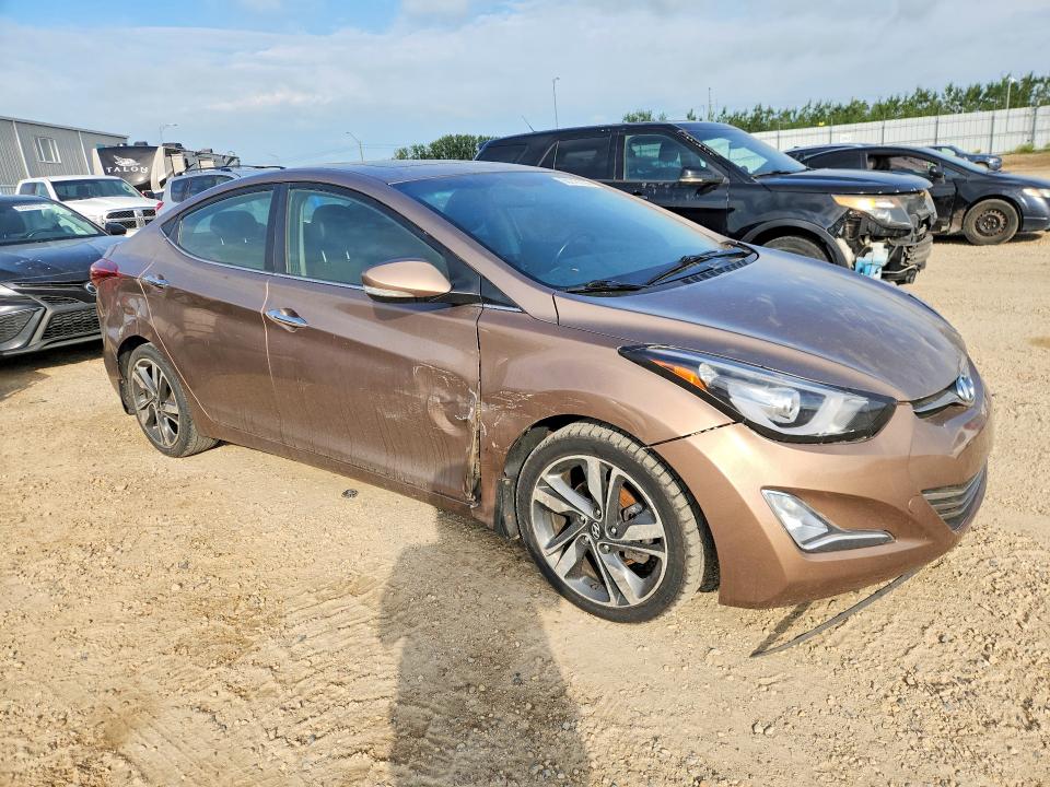 2014 Hyundai Elantra VIN KMHDH4AH3EU144188 COPART salvage auction — SIDE, Ab - Bos - Salvage, sold $1,350 on 2026-07-23 (photo 4)
