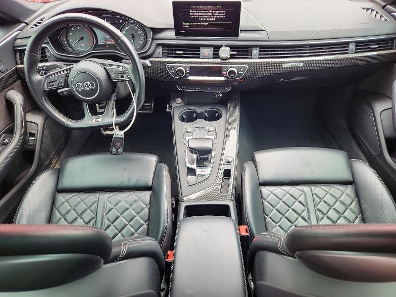 2018 Audi S5 VIN WAUB4CF53JA005235 COPART salvage auction — FRONT END, On - Permit Salvage, sold $7,800 on 2026-08-13 (photo 8)