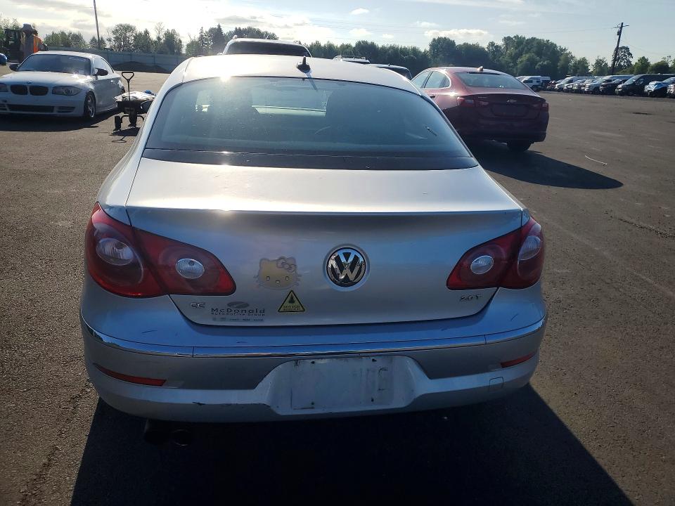 2010 Volkswagen Passat cc VIN WVWML7AN8AE511424 COPART salvage auction — FRONT END, Or - Salvage Title Certificate, sold $475 on 2026-08-12 (photo 6)