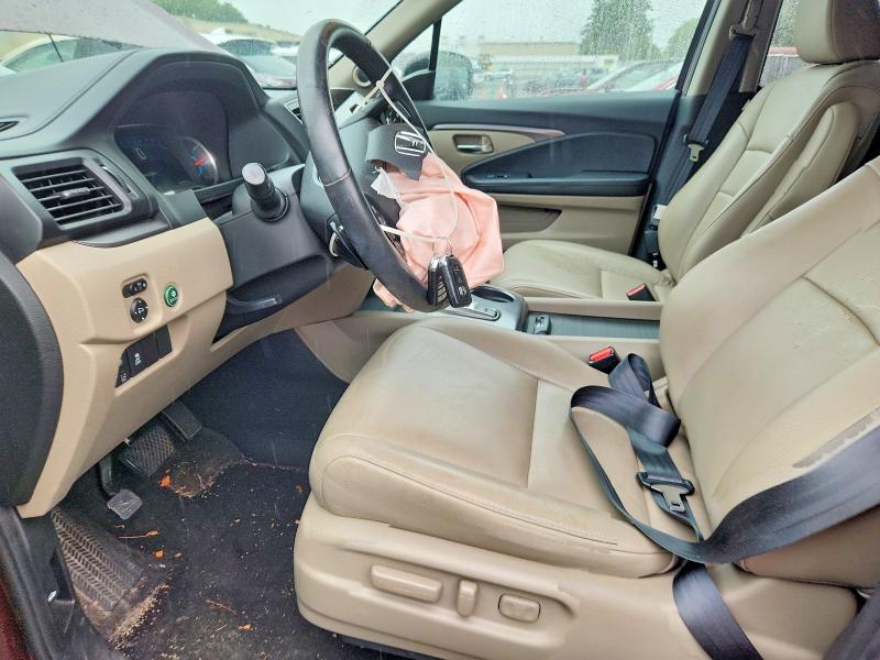 2021 Honda Pilot VIN 5FNYF6H59MB017374 COPART salvage auction — FRONT END, CT - CERT OF TITLE-SALVAGE, sold $8,400 on 2026-07-24 (photo 7)