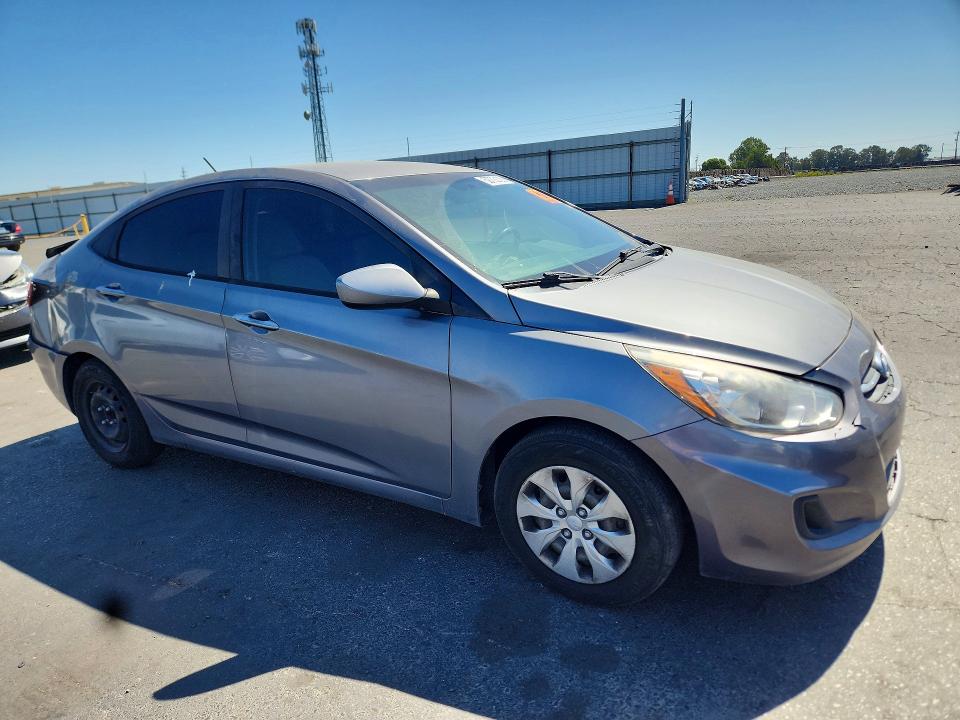 2015 Hyundai Accent VIN KMHCT4AEXFU872320 COPART salvage auction — REAR END, Ca - Salvage Certificate, sold $300 on 2026-07-23 (photo 4)