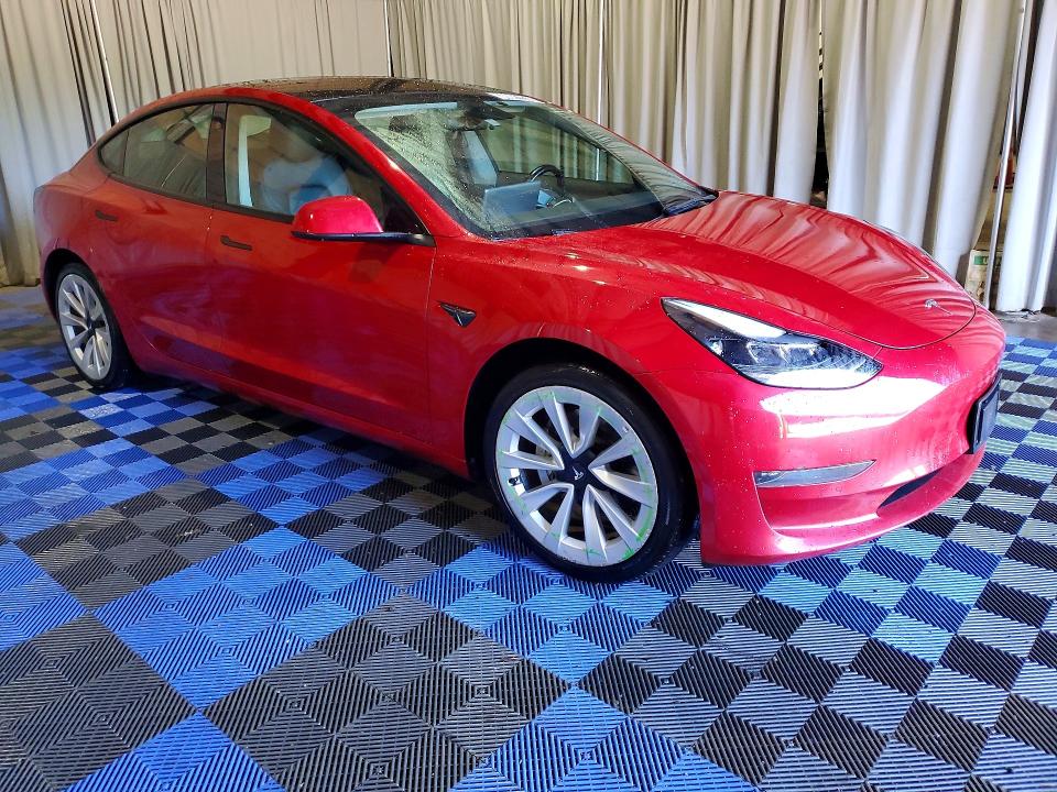2022 Tesla Model 3 VIN 5YJ3E1EA7NF372580 COPART salvage auction — REAR END, WA - VEHICLE CERT OF OWNERSHIP-TITL, sold $6,300 on 2026-07-20 (photo 4)