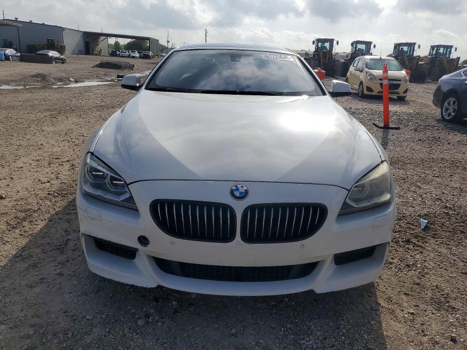 2014 BMW 6er VIN WBALY1C5XEDZ73323 COPART salvage auction — WATER/FLOOD, Tx - Salvage Title-Flood Damage, sold $1,150 on 2026-07-30 (photo 5)