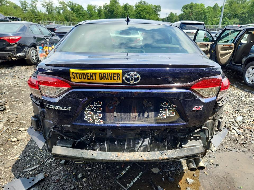2021 Toyota Corolla VIN JTDP4MCEXMJ057243 COPART salvage auction — REAR END, Md - Cert Of Salvage > 75% Damage, sold $6,100 on 2026-07-17 (photo 6)
