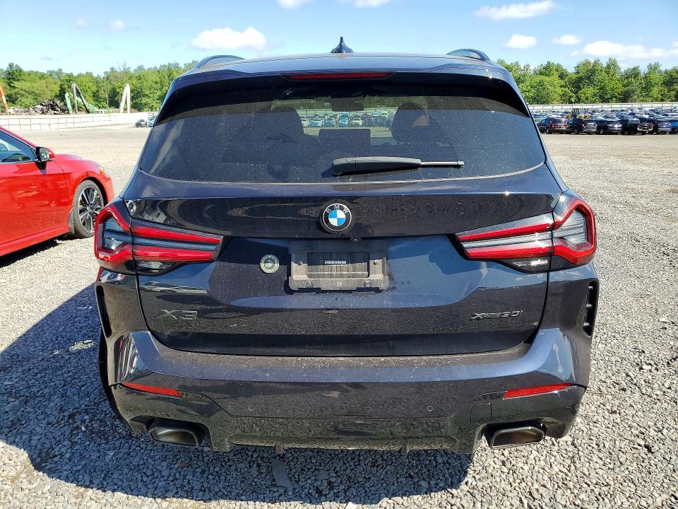 2022 BMW X3 VIN 5UX53DP05N9K76329 COPART salvage auction — REAR END, Nj - Cert Of Title-Salvage, sold $20,600 on 2026-07-31 (photo 6)