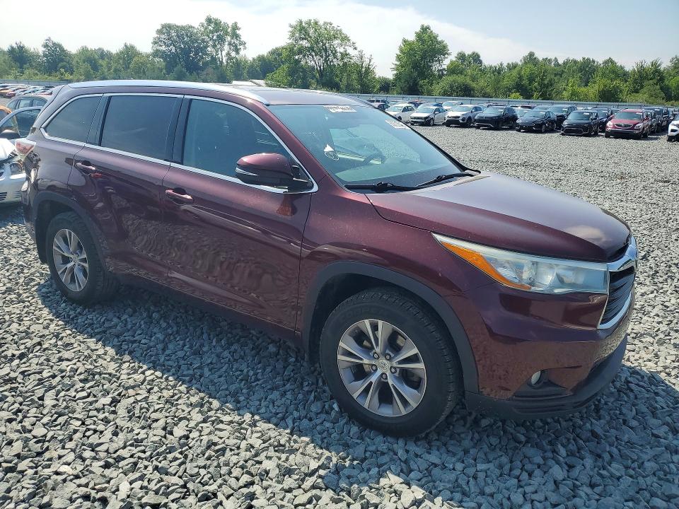 2015 Toyota Highlander VIN 5TDJKRFH5FS172658 COPART salvage auction — MINOR DENT/SCRATCHES, Oh - Certificate Of Title (P), sold $8,600 on 2026-07-30 (photo 4)