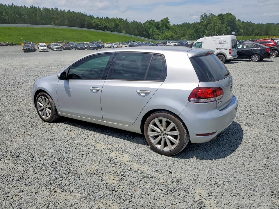 2014 Volkswagen Golf VIN WVWDM7AJ3EW003095 COPART salvage auction — DAMAGE HISTORY, NC - DEALER ONLY SALVAGE TITLE, sold $175 on 2026-07-30 (photo 2)