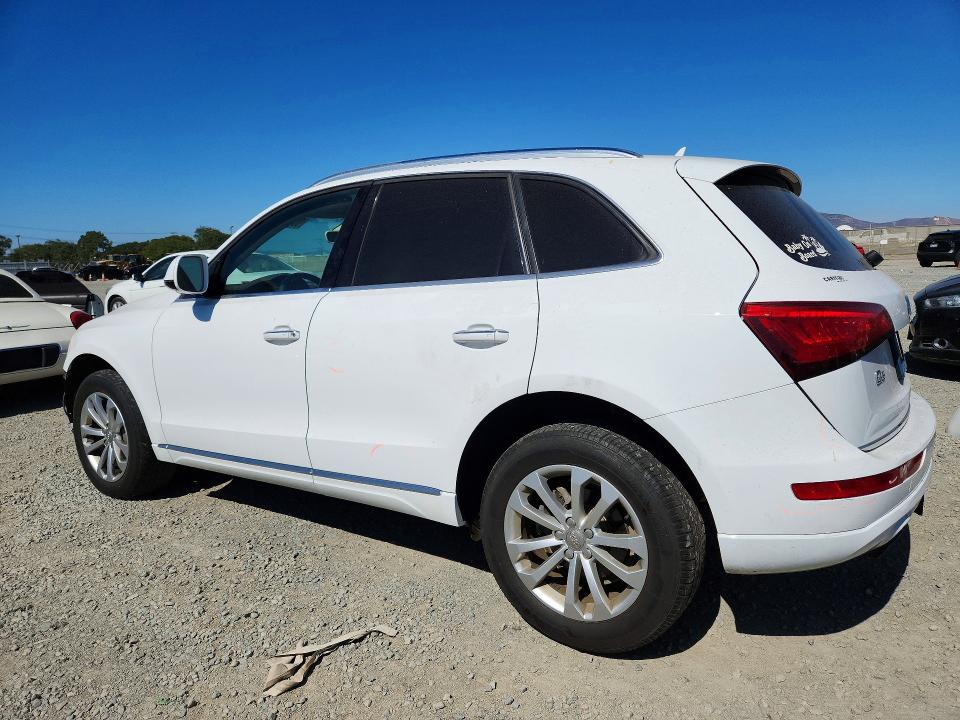2015 Audi Q5 VIN WA1CFAFP1FA138990 COPART salvage auction — FRONT END, Ca - Salvage Certificate, sold $2,950 on 2026-08-28 (photo 2)