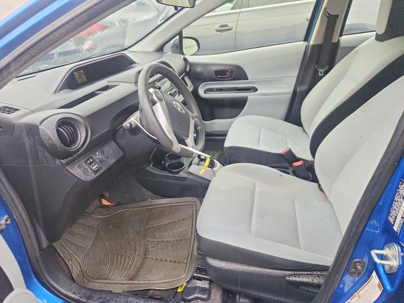 2012 Toyota Prius c VIN JTDKDTB39C1507953 COPART salvage auction — REAR END, CT - CERT OF TITLE-SALVAGE, sold $475 on 2026-07-17 (photo 7)