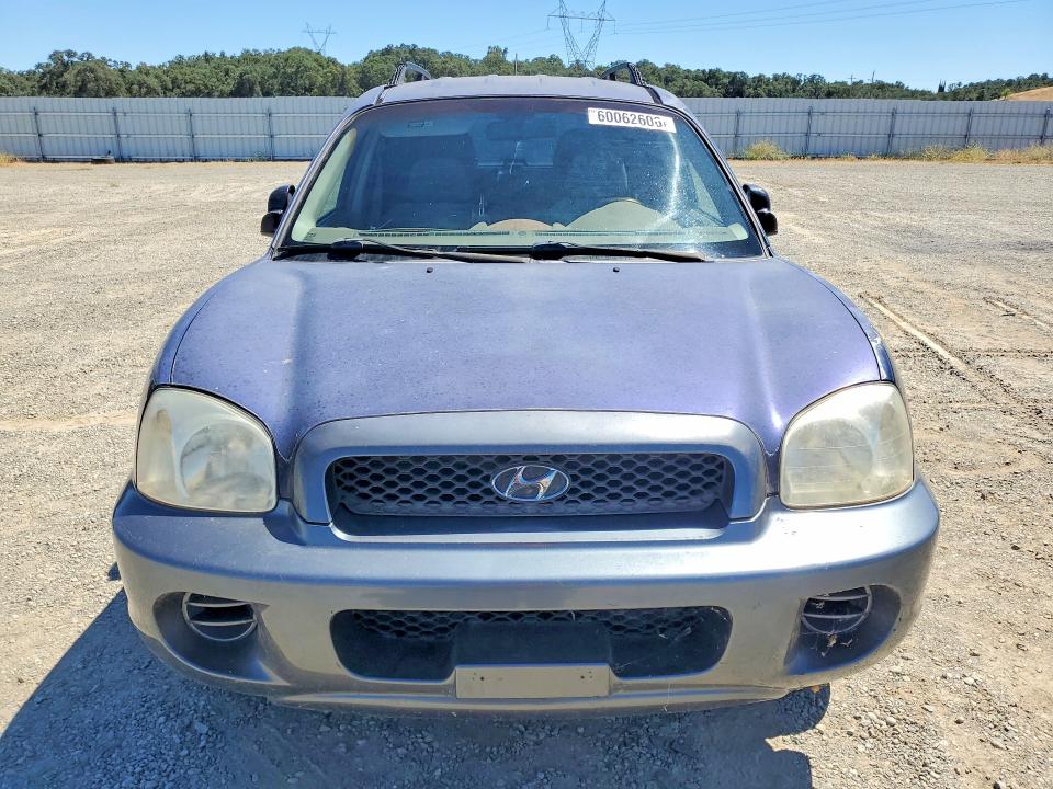 2004 Hyundai Santa fe VIN KM8SB12BX4U812309 COPART salvage auction — REAR END, CA - SALVAGE CERTIFICATE, sold $275 on 2026-07-17 (photo 5)
