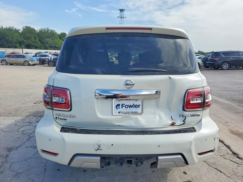 2018 Nissan Armada VIN JN8AY2ND0J9054369 COPART salvage auction — REAR END, Ok - Certificate Of Title, sold $3,700 on 2026-07-28 (photo 6)