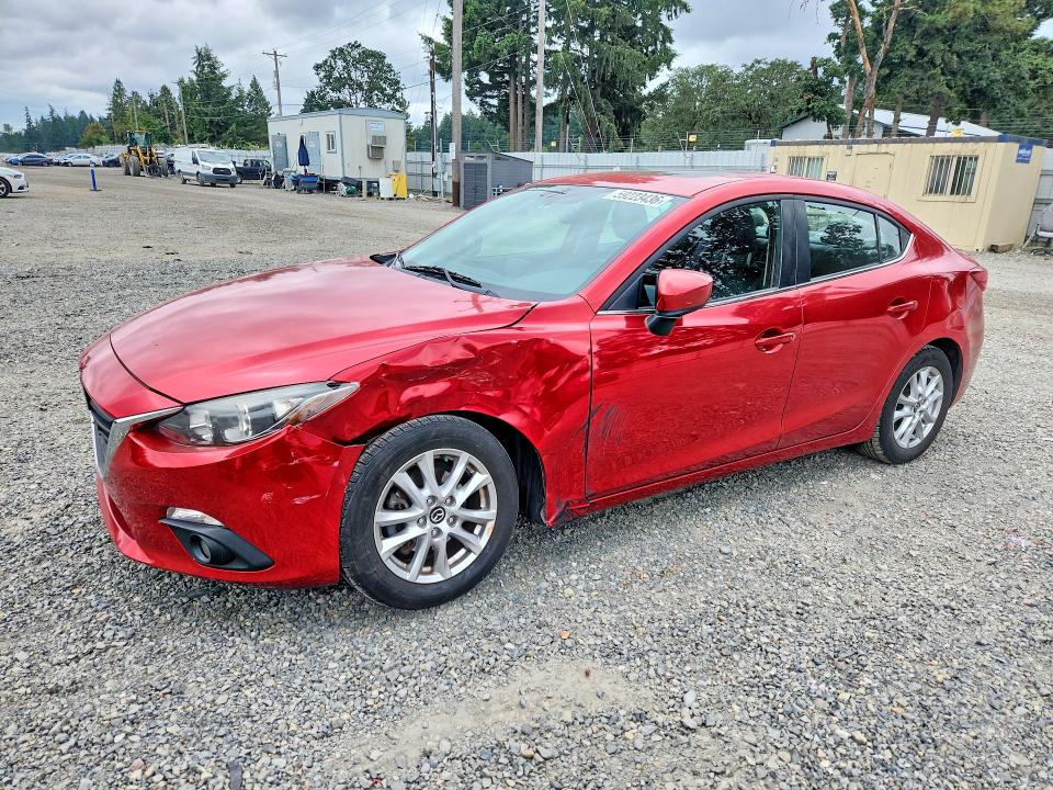 2016 Mazda 3 VIN JM1BM1X78G1300282 COPART salvage auction — FRONT END, Wa - Bill Of Sale, sold $2,150 on 2026-07-28 (photo 1)
