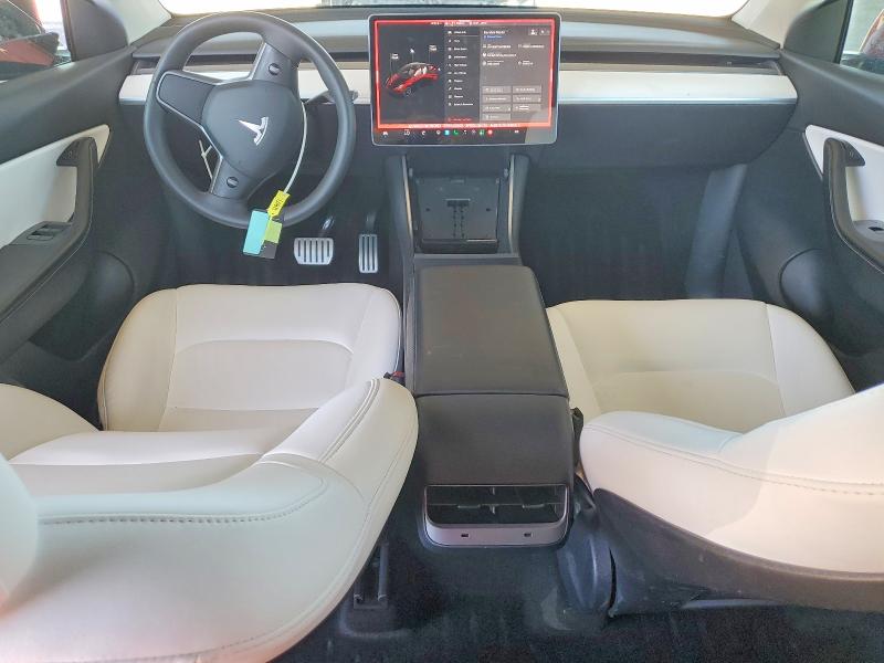 2021 Tesla Model y VIN 5YJYGDEF7MF095893 COPART salvage auction — FRONT END, Ca - Salvage Certificate, sold $5,800 on 2026-07-23 (photo 8)