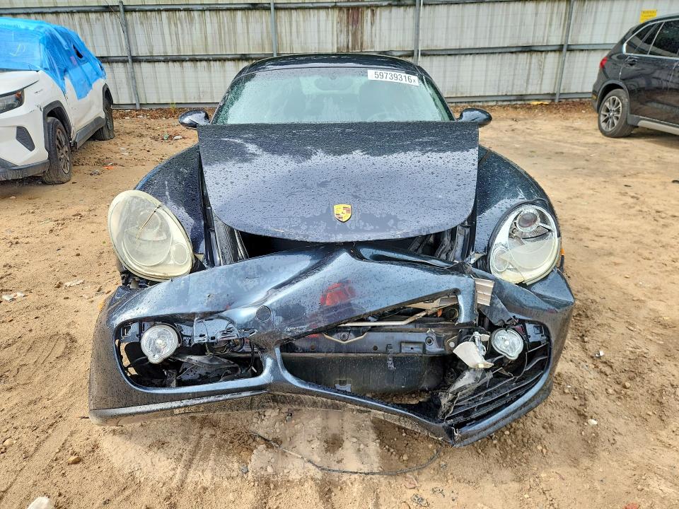 2007 Porsche Cayman VIN WP0AA29817U762858 COPART salvage auction — FRONT END, Fl - Cert Of Title Slvg Rebuildable, sold $4,300 on 2026-08-07 (photo 5)