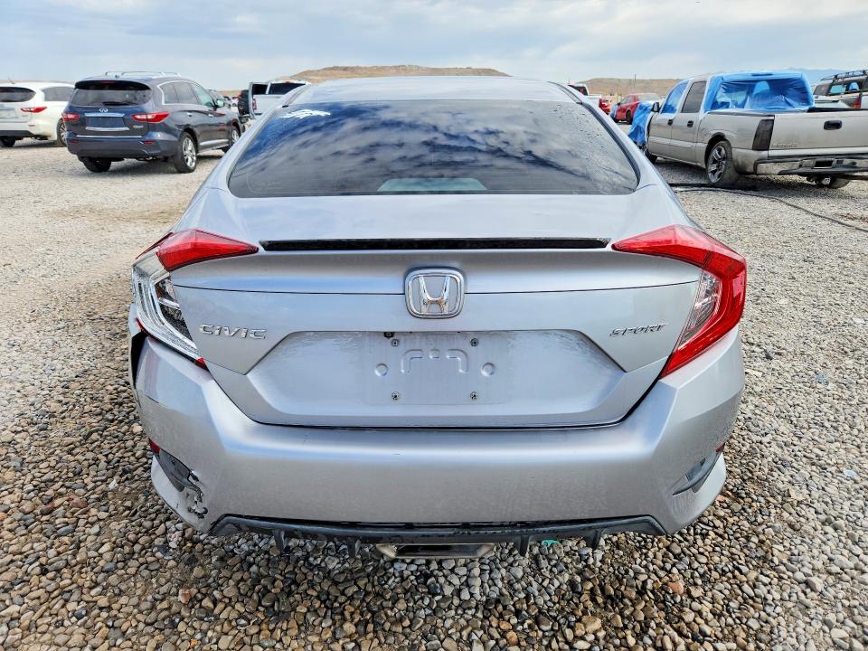 2019 Honda Civic VIN 2HGFC2F89KH545270 COPART salvage auction — REAR END, Ut - Salvage Certificate, sold $7,000 on 2026-08-21 (photo 6)